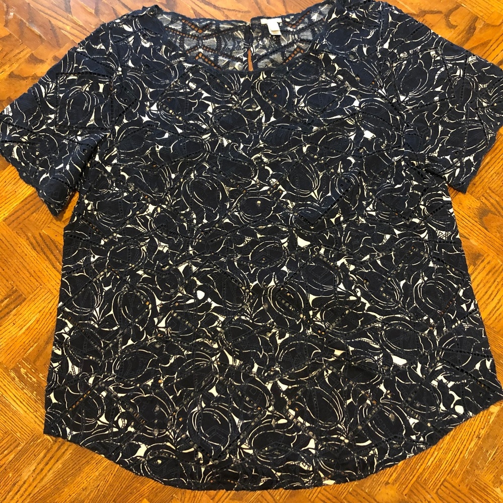Navy Shell Tee